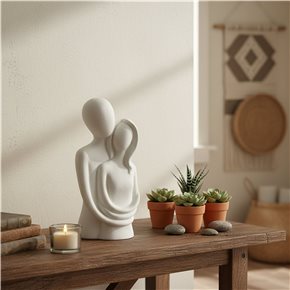 ADORNO PAREJA  CERAMICA 26X9X7CM