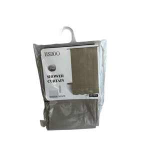 CORTINA DE BAÑO LISA C/GANCHOS 180x180CM BEIGE