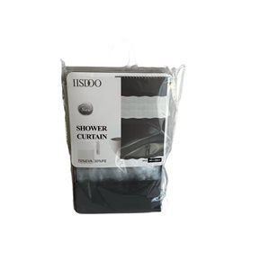 CORTINA DE BAÑO LISA C/GANCHOS 180x180CM GRIS