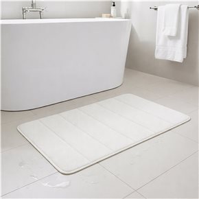 ALFOMBRA DE BAÑO SOFT 45X70CM BLANCO