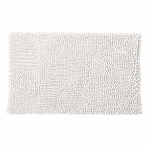 ALFOMBRA DE BAÑO SHAGGY 45X70CM BLANCO