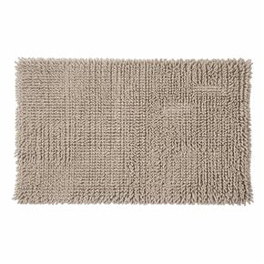 ALFOMBRA DE BAÑO SHAGGY 45X70CM BEIGE