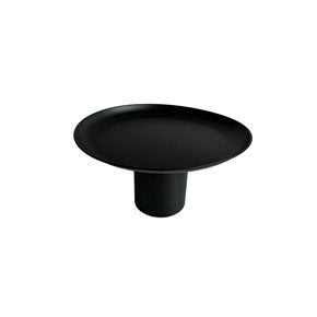 PLATO SOPORTE METÁLICO 30X17CM NEGRO