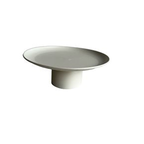 PLATO SOPORTE METÁLICO 25X10CM BLANCO