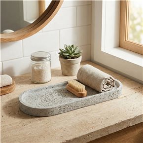 BANDEJA OVAL 28x 11CM STONE