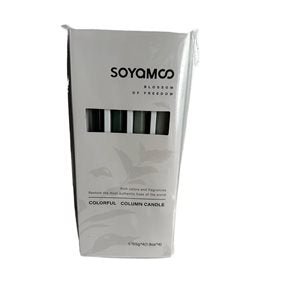 SET 4 VELAS 25CM SOYAMOO MADERA DE EBANO Y AGAR