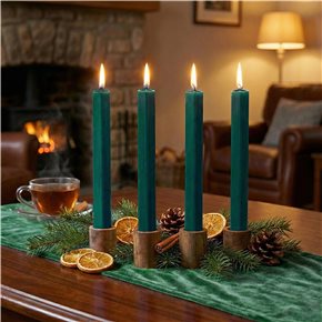 SET 4 VELAS 25CM SOYAMOO MADERA DE EBANO Y AGAR
