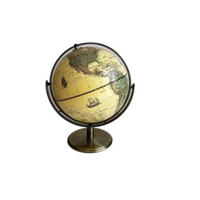 GLOBO TERRAQUEO  20x26.5CM HIERRO DORADO