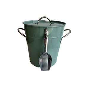 HIELERA CON PALA 19.5x16x20.5CM VERDE