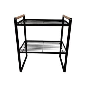 ESTANTE ORGANIZADOR  2 NIVELES 33x21x37CM HASTA 15KG MADERA/METAL