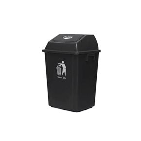 CONTENEDOR DE RESIDUOS 60L 40x40x69CM NEGRO