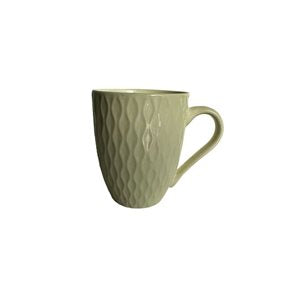 SET X4 TAZAS DISEÑO ONDAS 360ML 8.5X10.5CM BLANCO