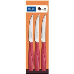 SET 3 CUCHILLOS DE CARNE 20CM ITAPARICA ROJO BRINOX