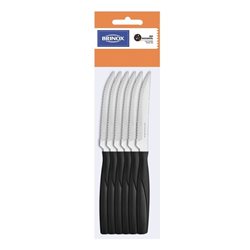 SET 12 CUCHILLOS CARNE 20CM ITAPARICA NEGRO BRINOX