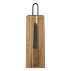 SET TABLA MADERA ACACIA CON CUCHILLO DE PAN 39x13x1.5CM
