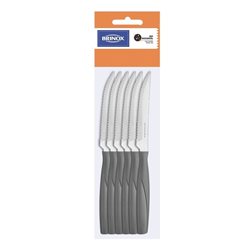 SET 12 CUCHILLOS CARNE 20CM ITAPARICA GRIS BRINOX