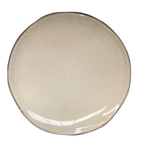 PLATO DE MESA CERAMICA D28CM GLAZE GRIS