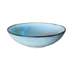 PLATO HONDO CERAMICA D21x6,6CM GLAZE GRIS
