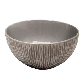 BOWL CERAMICA D16x8CM TEXTURA GRIS