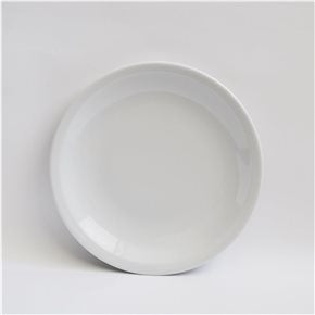 PLATO DE MESA D25.5CM LINEA RECTA BLANCO VERBANO