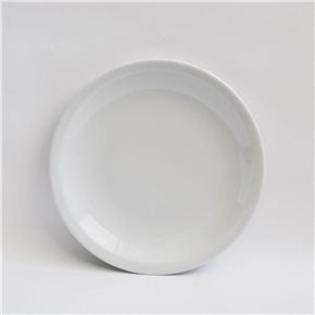 PLATO DE MESA  D27CM LINEA RECTA BLANCO VERBANO