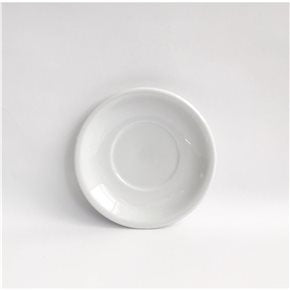 PLATO TAZA D CAFÉ D12CM LINEA RECTA BLANCO VERBANO