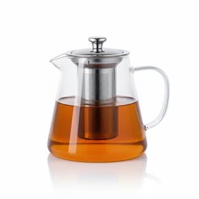 TETERA C/FILTRO AC.INOX 950ML BOROSILICATO