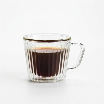 SET 2 TAZAS DOBLE PARED RAYAS 80ML BORO VARENNA
