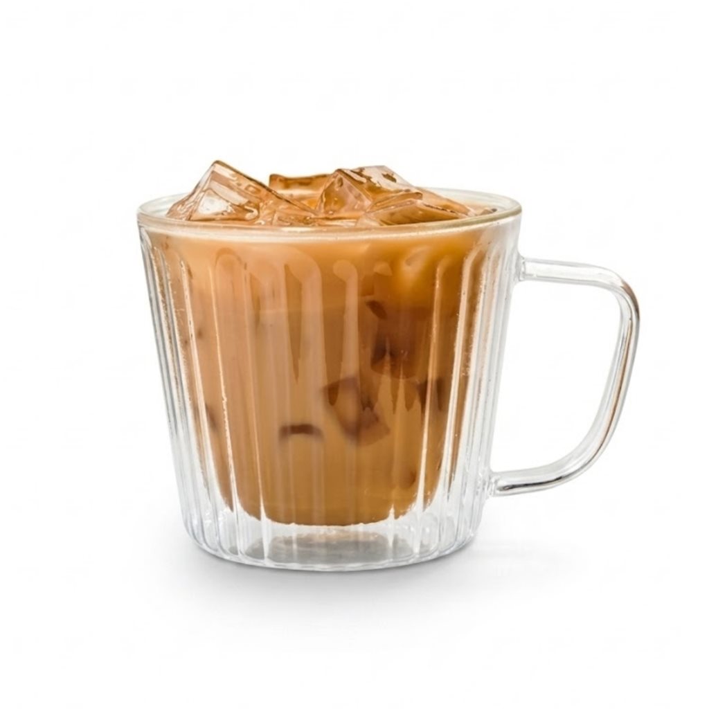 SET 2 TAZAS DOBLE PARED RAYAS 350ML BORO VARENNA