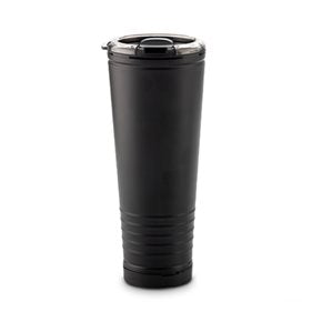 MUG TERMICO C/SILBATO VUVUZELA PLAST. 500ML NEGRO