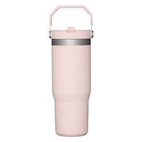 MUG TERMICO C/PICO 900ML ACERO ROSA