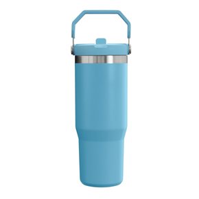 MUG TERMICO C/PICO 900ML ACERO CELESTE