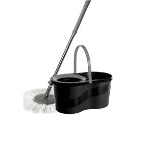 SET MOPA + BALDE NEGRO 14 LT C/CENTRIFUGADO