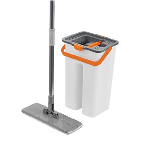 SET MOPA FLAT  + BALDE C/CENTRIFUGADO 8 LT
