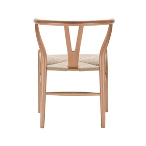 SILLA WISHBONE EN MADERA MACIZA NATURAL