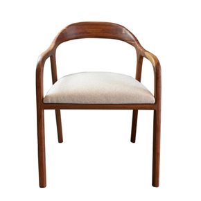 SILLA MARBELLA DE MADERA CON ASIENTO TAPIZADO TELA