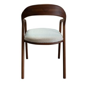 SILLA MARBELLA DE MADERA CON ASIENTO TAPIZADO TELA