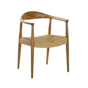SILLA ALMERIA DE MADERA MACIZA CON ASIENTO EN COLOR NATUAL
