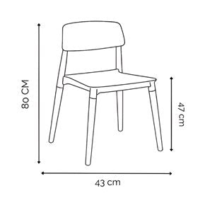 SILLA CADIZ NEGRA