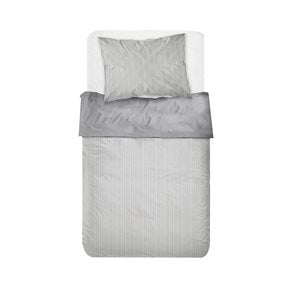 JUEGO DE SABANAS ALGODON 180H TWIN 90x190+30CM RAYAS GRIS CANNON