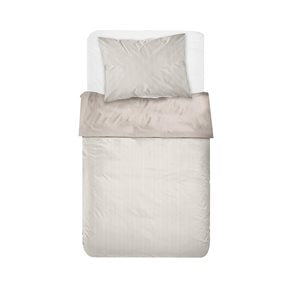 JUEGO DE SABANAS ALGODON 180H TWIN 90x190+30CM RAYAS BEIGE CANNON