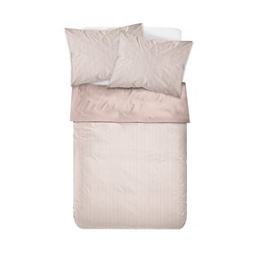 JUEGO DE SABANAS ALGODON 180H QUEEN 160x200+35CM RAYAS ROSA CANNON