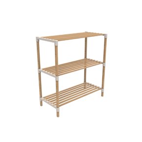 ESTANTERIA 3 NIVELES 78X65X30CMS MADERA