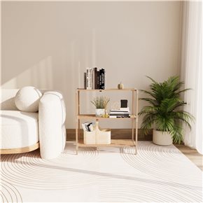ESTANTERIA 3 NIVELES 78X65X30CMS MADERA