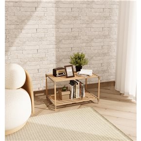 ESTANTERIA 2 NIVELES 45X33X66CM MADERA