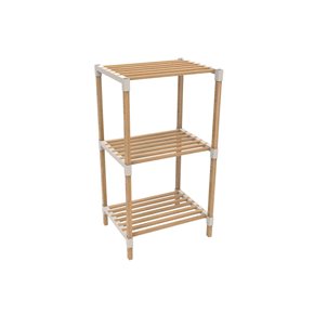 ESTANTERIA 3 NIVELES 78X38X30CMS MADERA