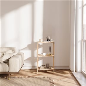 ESTANTERIA 3 NIVELES 78X38X30CMS MADERA
