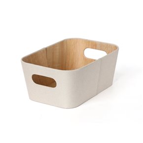 ORGANIZADOR CON ASAS 26X18X11CM EXT TELA CREMA