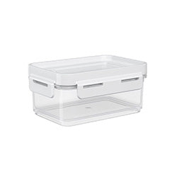RECIPIENTE PLASTICO 250ML BLANCO FLAP 13x9x6CM