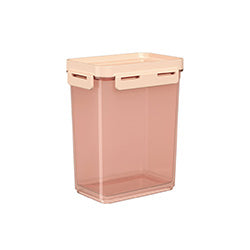 RECIPIENTE PLASTICO FLAP 900ML ROSA BLUSH 13x9x16CM